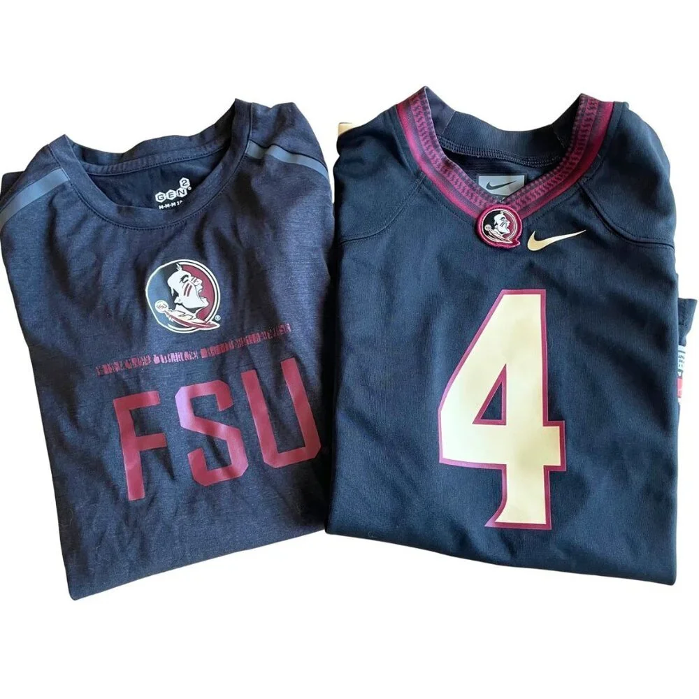 FSU Boys Florida State University Bundle, Nike Football Jersey #4 &‎ Shirt